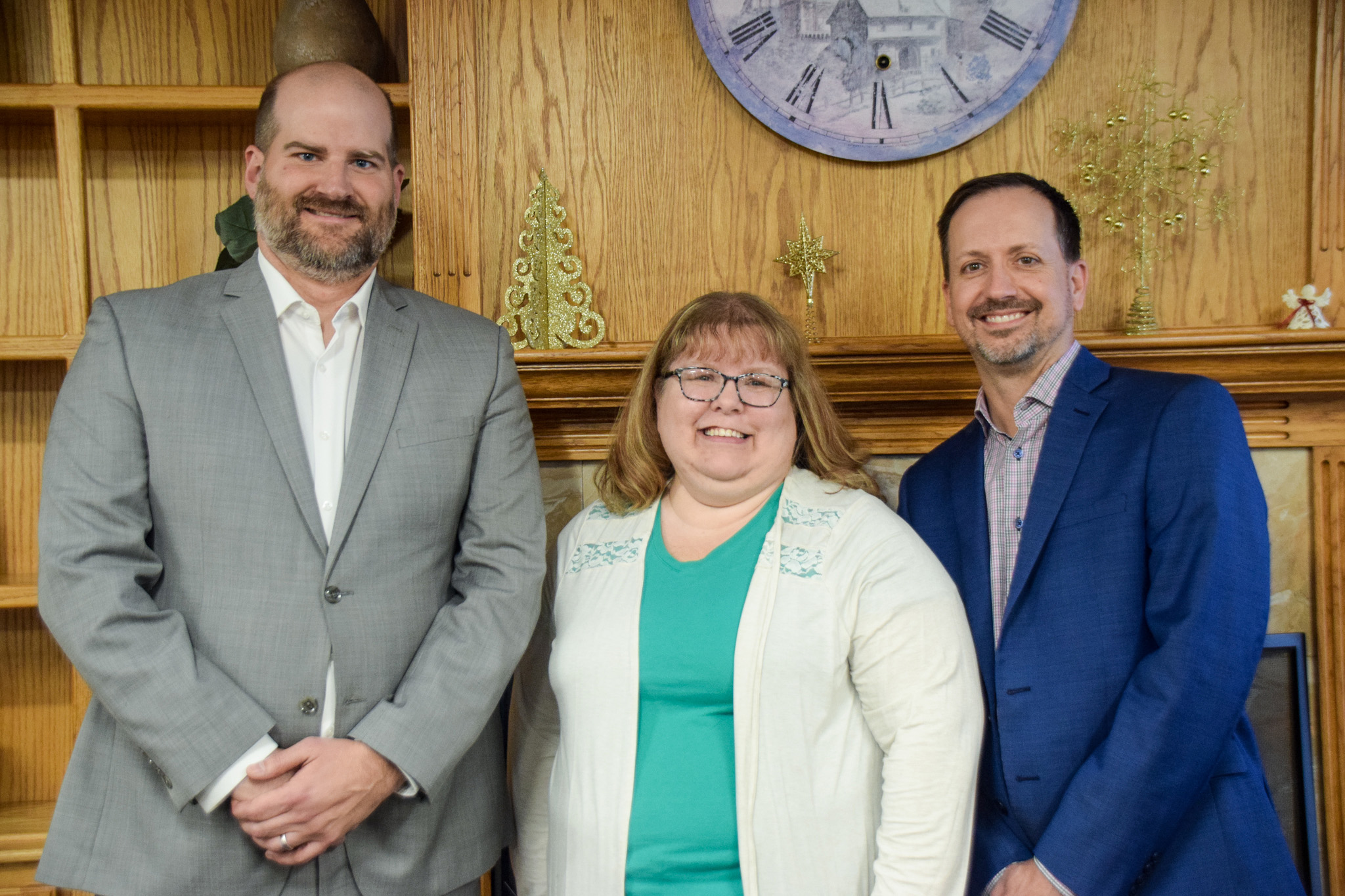 Anthony Hebert, Jenny Smith and David Newman of The Village's Development team